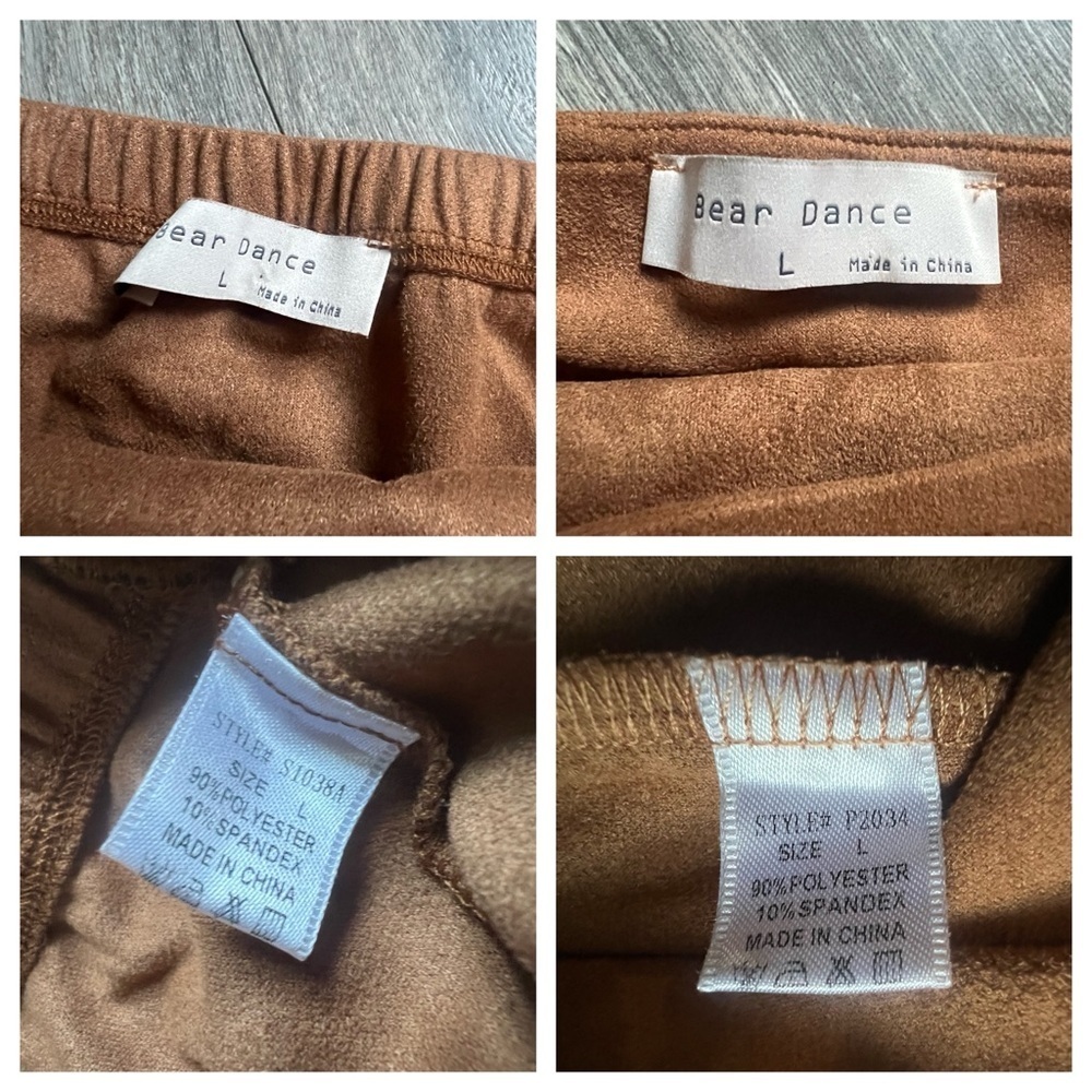 Bear Dance & HYFVE Cognac Fringe Skirt Wrap Top & Bandeau Top Rave Bundle Size L - Picture 9 of 16